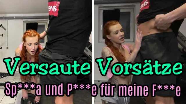 Versaute Vorsätze, Sperma und Pisse für meine Fotze